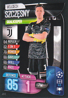 Wojciech Szczesny Juventus FC 2019/20 Topps Match Attax CL #JUV2